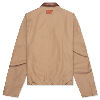 Twill Jacket - Khaki Beige