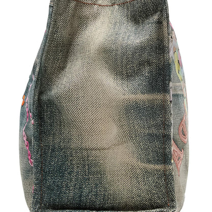 Logo Shoulder Tote Bag Fn-Ux-Bags000189 - Mid Blue