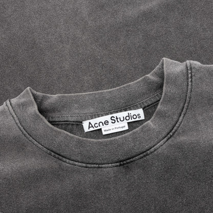 Garment Dyed Crew Neck T-Shirt Fn-Ux-Tshi000018 - Faded Black