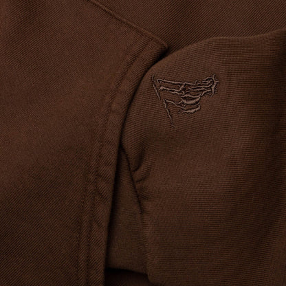 Follow The Road Pullover Hoodie - Dark Brown