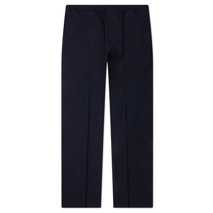 Slim Fit Formal Wool and Mohair Pants - Night Blue