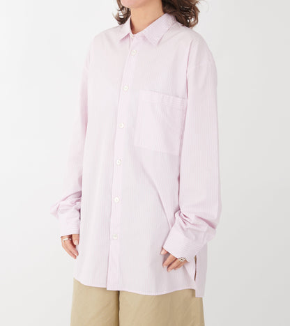 Pyjamas Relaxed Long Shirt Rosa Stripes