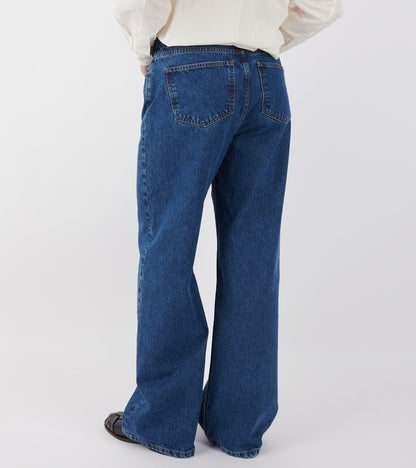 Willow Wide Jeans Mid Blue