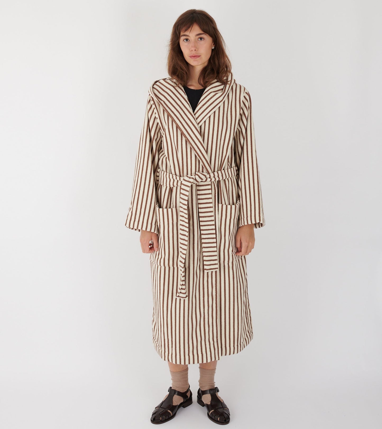 Hooded Bathrobe Kodiak Stripes