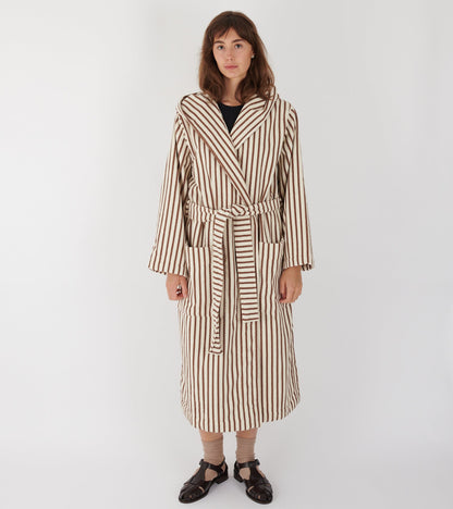 Hooded Bathrobe Kodiak Stripes
