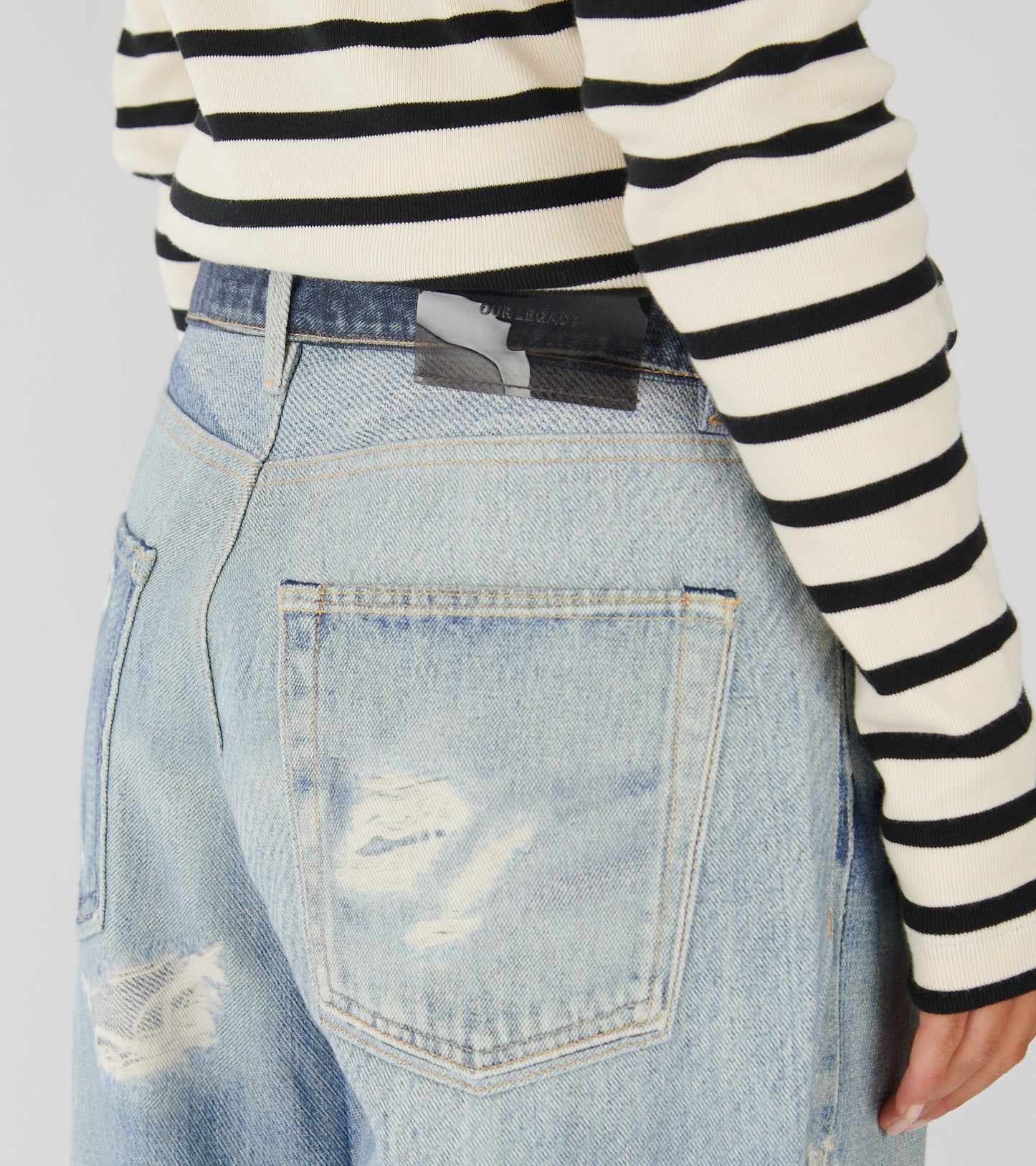 W Full Cut Jeans Digital Denim Print