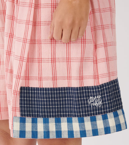 Bridge Shorts Pink Picnic Handloom