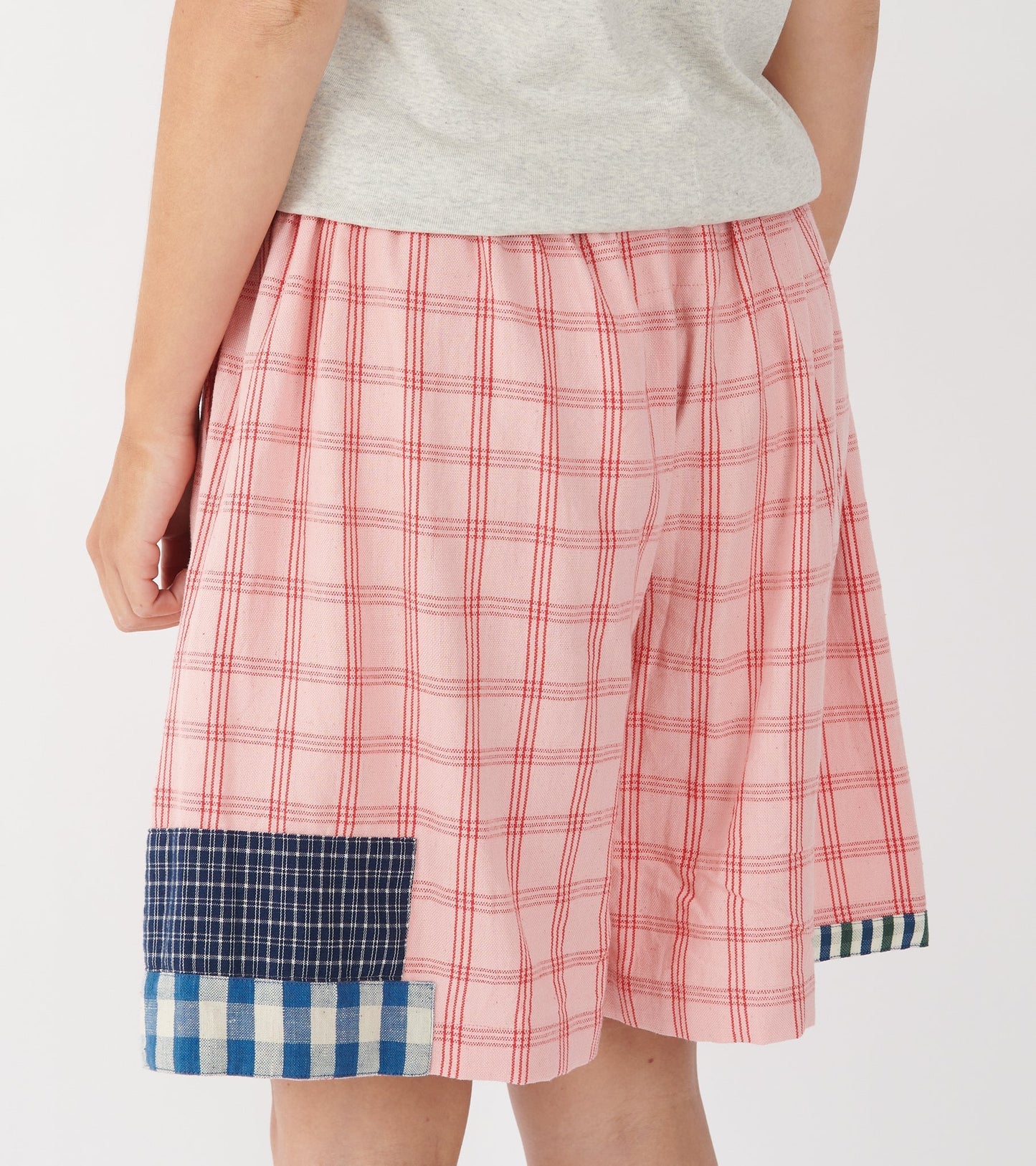 Bridge Shorts Pink Picnic Handloom