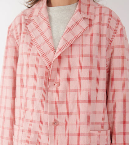 Shale Jacket Pink Check Handloom