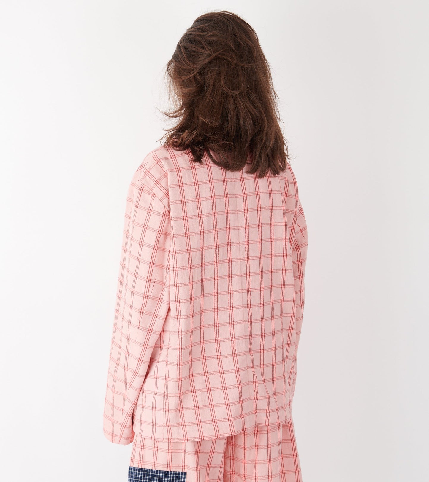 Shale Jacket Pink Check Handloom