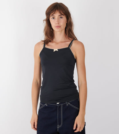 Caro Jersey Tank Black