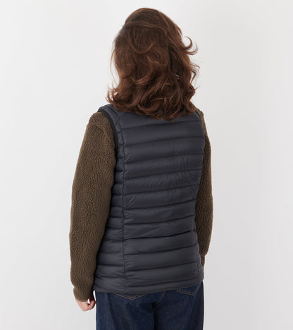 W's Down Sweater Vest Black