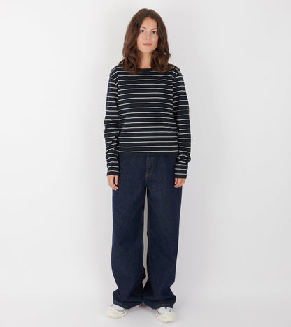 Loui Blouse Navy/White Stripe