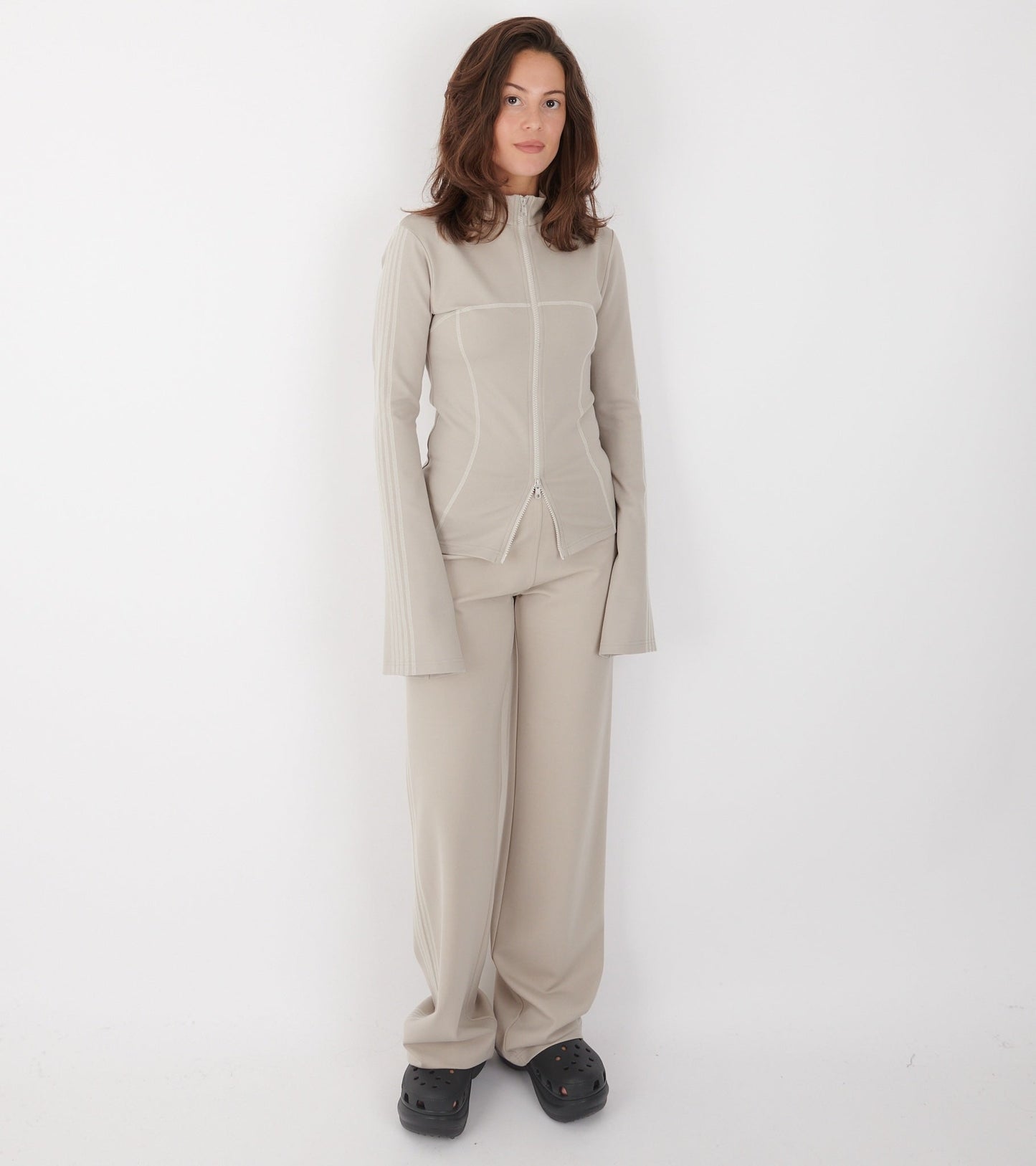 Zoe Track Blouse Beige
