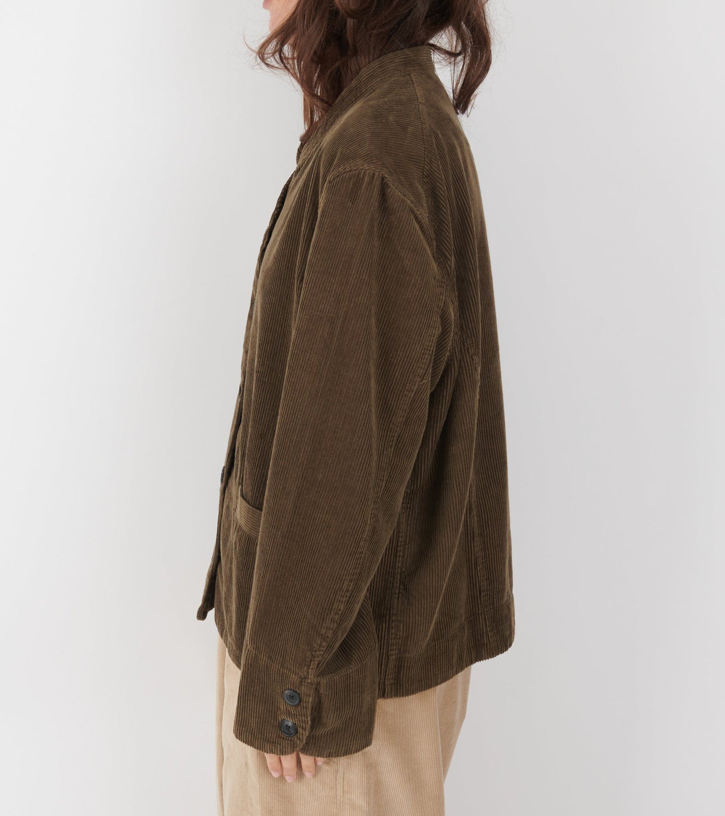 Angela Jacket Corduroy Bark