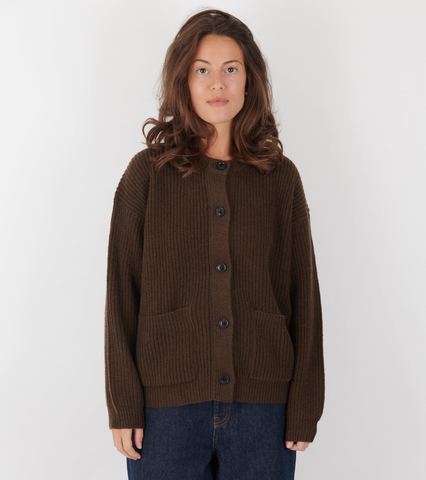 Bine Cardigan Dark Brown
