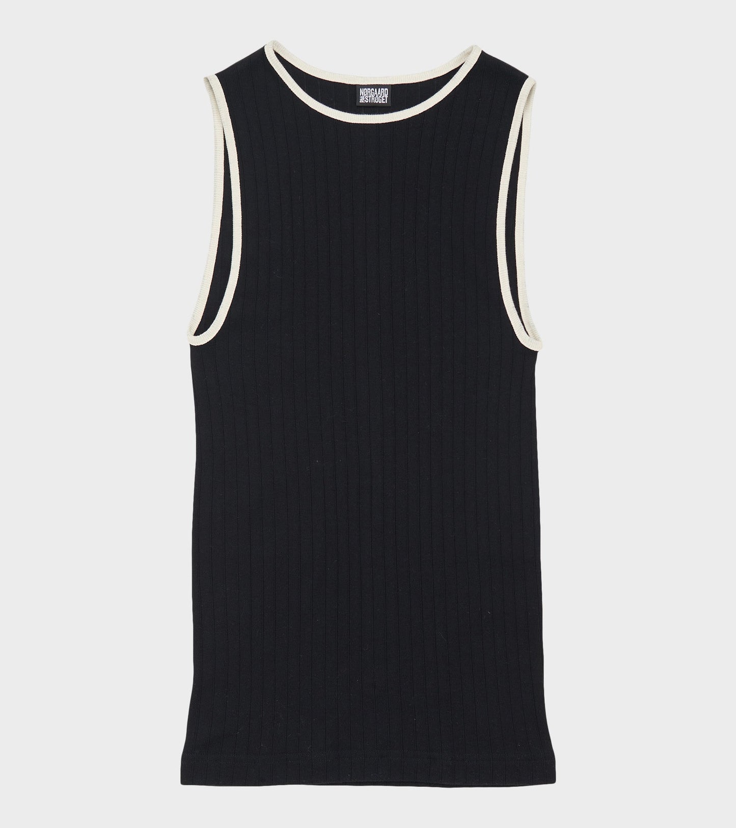 101 Tank Top Kontrast Black/Ecru