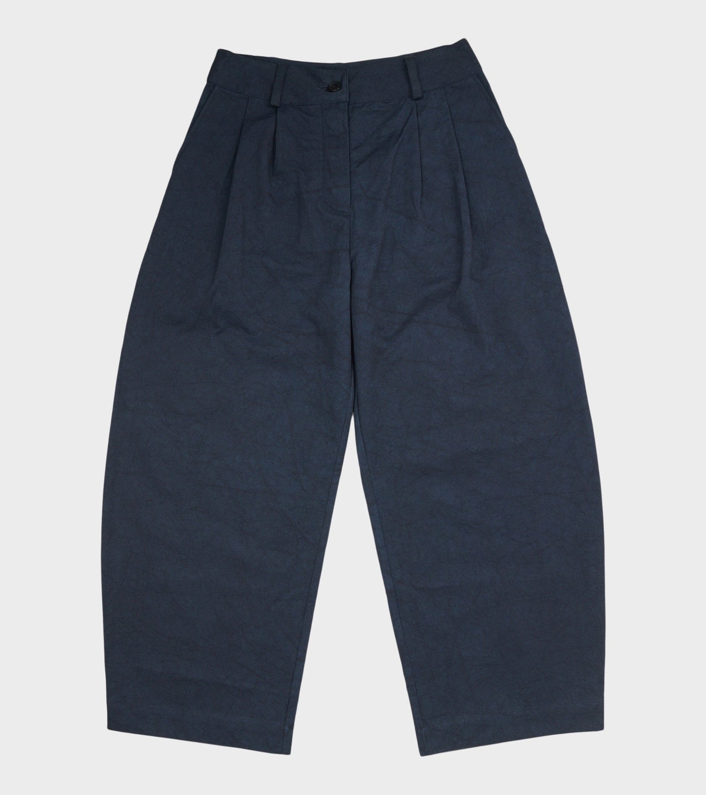 Japanese Cotton Twill Robyn Trousers Dark Navy