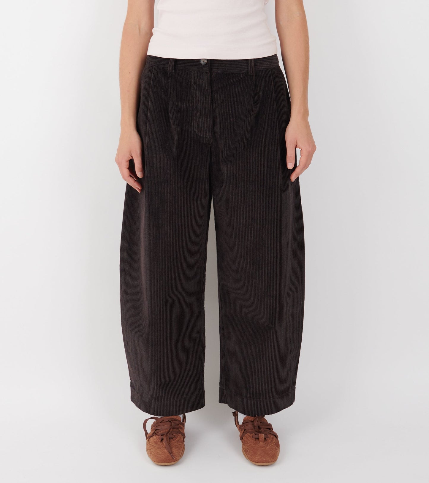 Japanese Two-Tone Corduroy Robyn Trouser Taupes