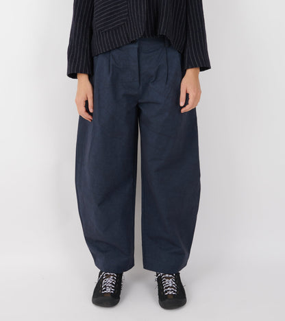 Japanese Cotton Twill Robyn Trousers Dark Navy