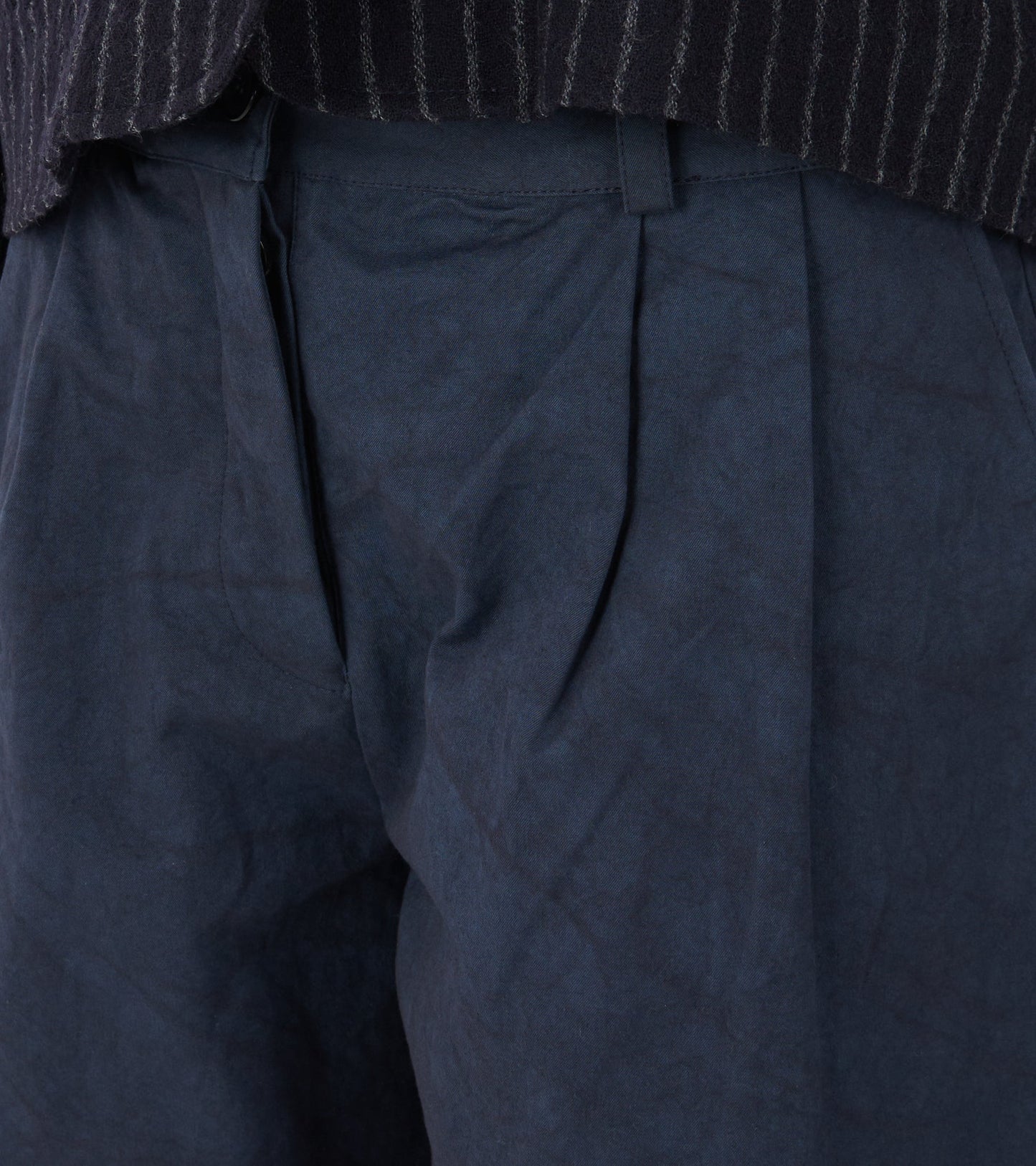 Japanese Cotton Twill Robyn Trousers Dark Navy