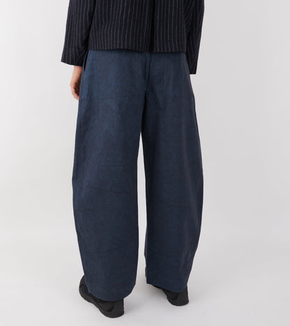 Japanese Cotton Twill Robyn Trousers Dark Navy