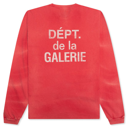 French L/S Tee - Red