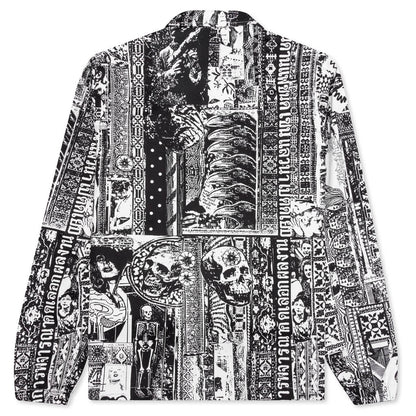 Acupuncture Coaches Jacket - Black/White