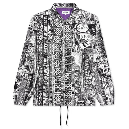 Acupuncture Coaches Jacket - Black/White