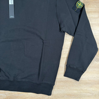 Stone Island Crewneck Fleece Sweatshirt in Black