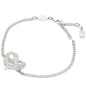 Swarovski Rhodium Plated Heart Bracelet