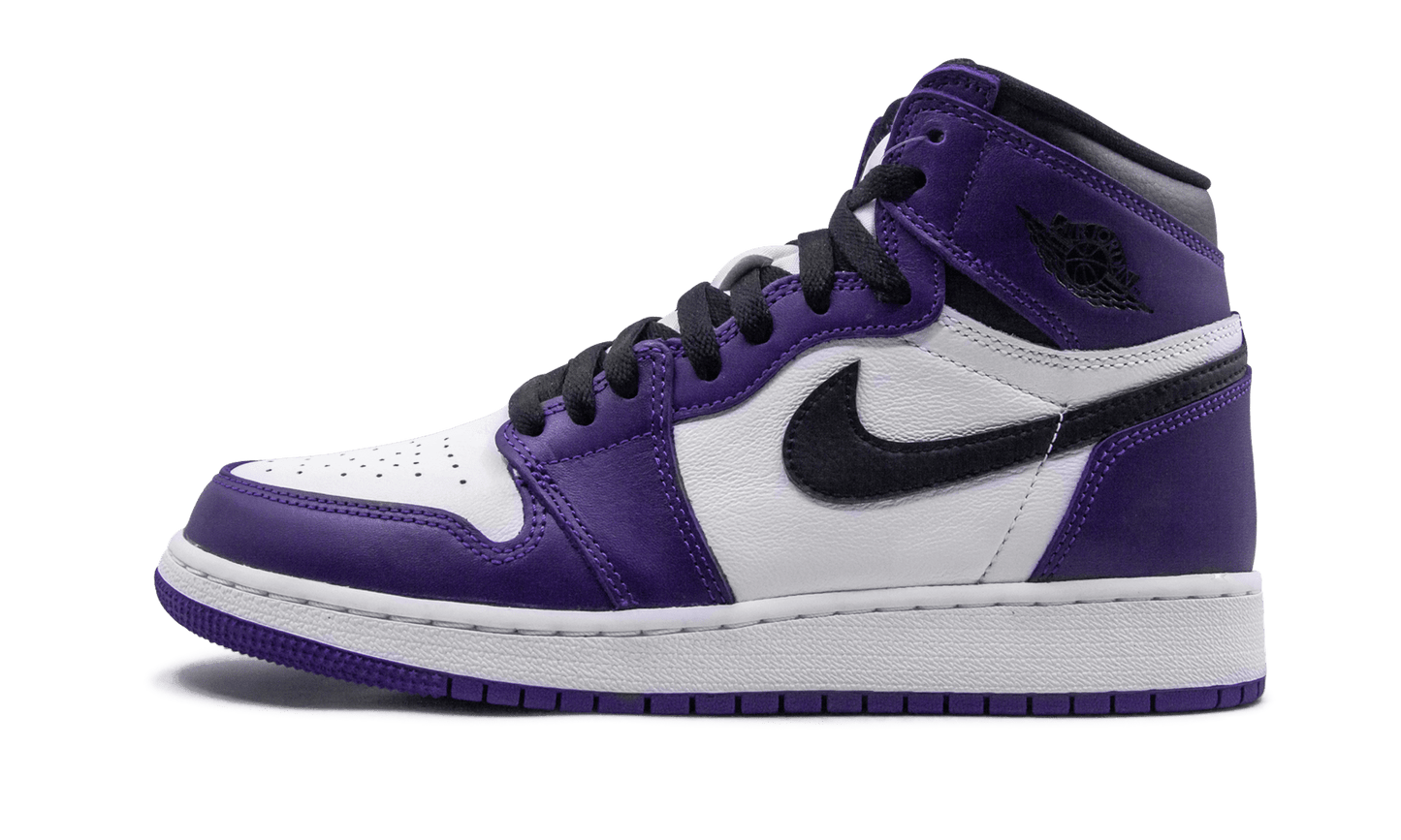 JORDAN 1 HIGH COURT PURPLE WHITE GS