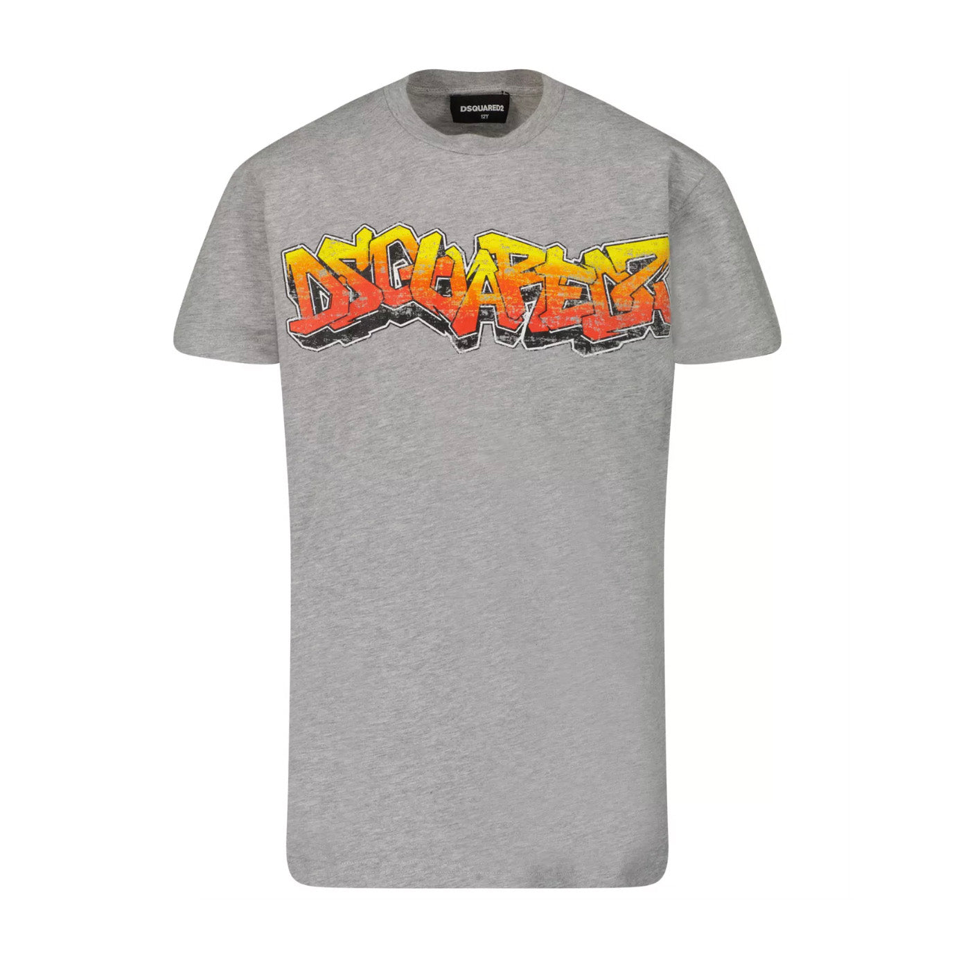 Kids DSQUARED2 Grey Logo T-Shirt