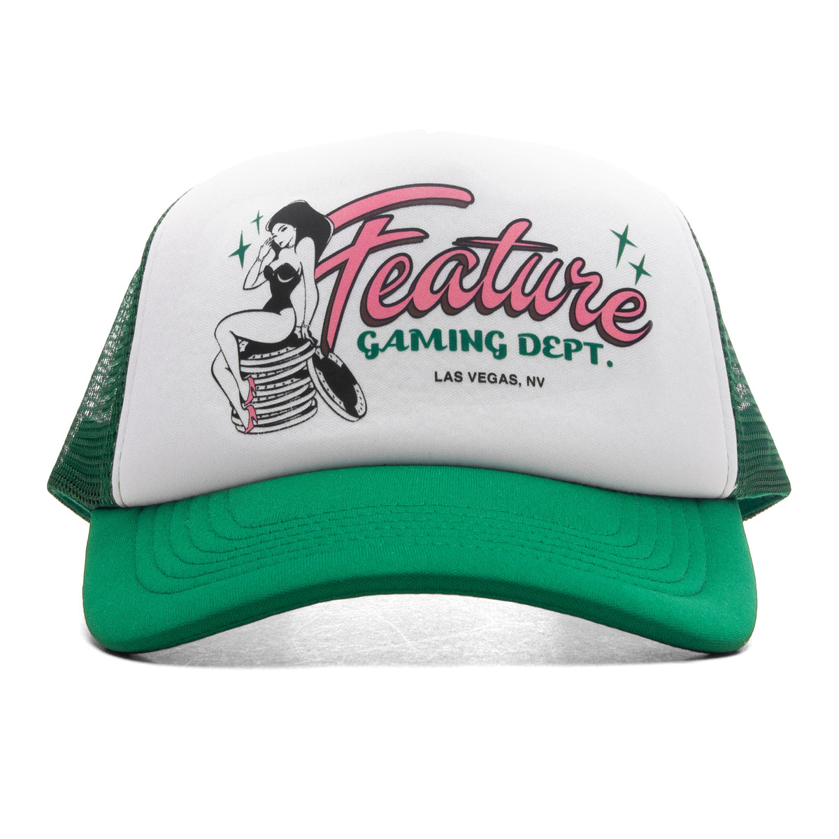 Gaming Trucker - Kelly Green/White