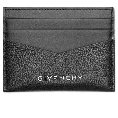 Leather Card Holder 2x3cc - Black