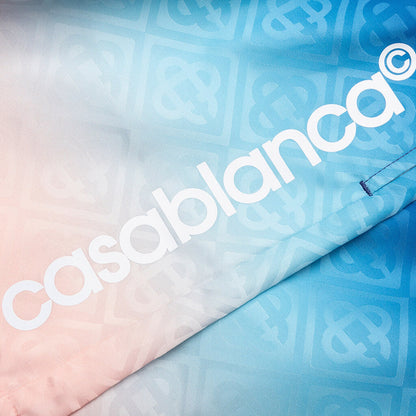Gradient Printed Swim Shorts - Blue