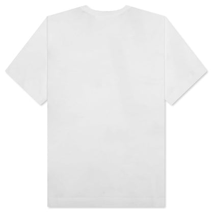 Gros Grain in Cotton T-Shirt - White