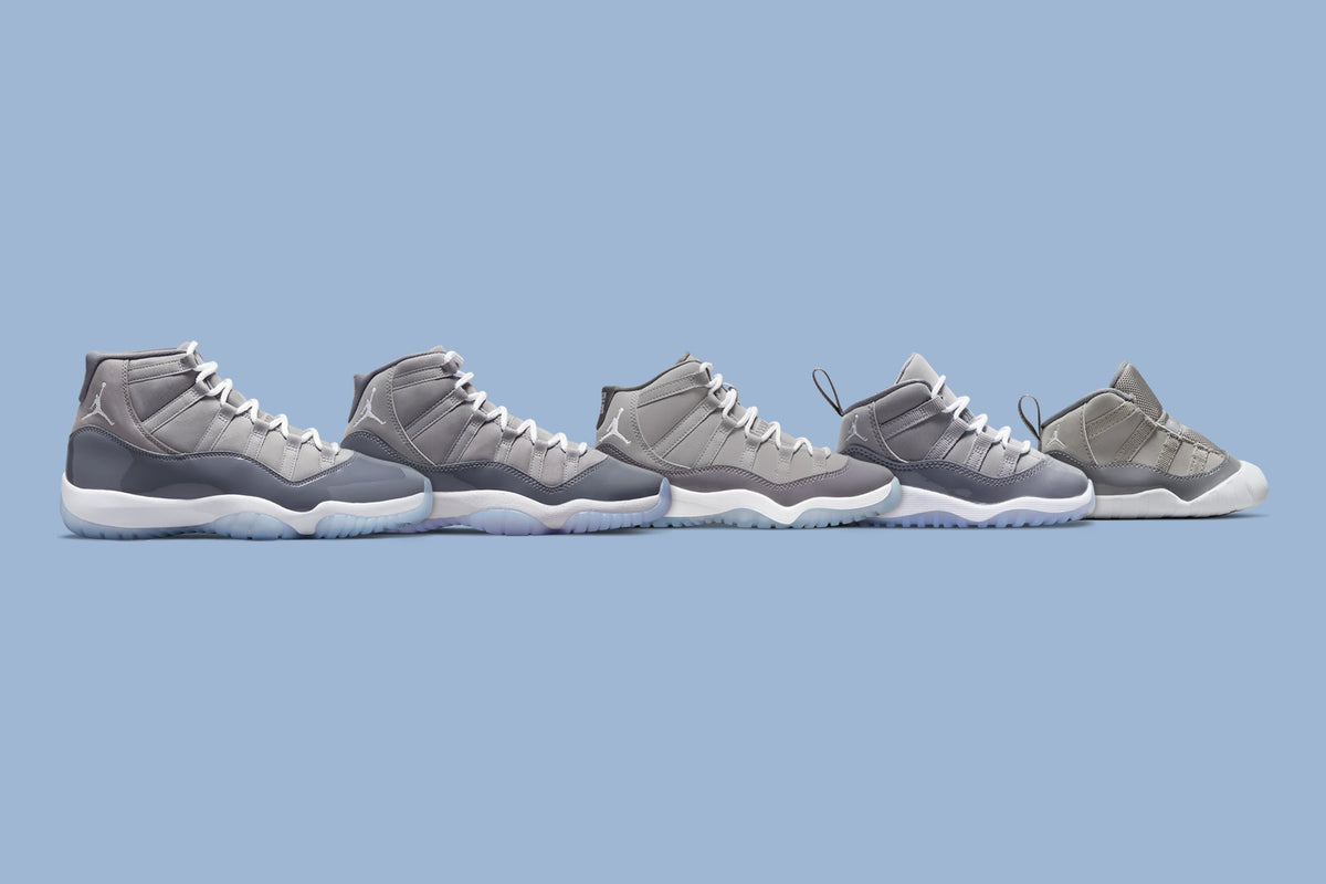 Air Jordan 11 Retro (TD) "Cool Grey" - Medium Grey/White