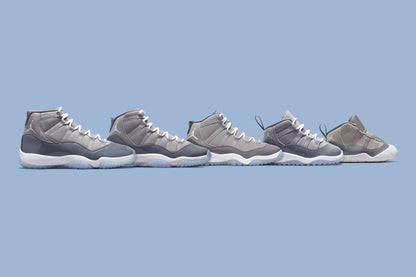 Air Jordan 11 Retro (GS) "Cool Grey" - Medium Grey/White