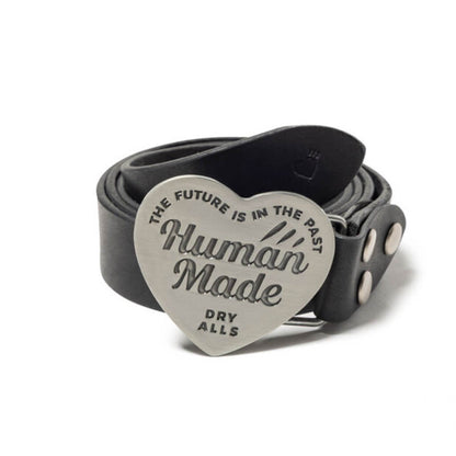 Leather Buckle Belt - Silver