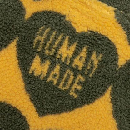 Heart Fleece Jacket - Olive Drab