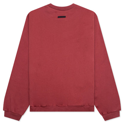 Heavy Fleece Crewneck - Crimson