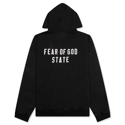Heavy Fleece Fullzip Hoodie - Black