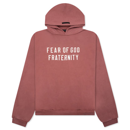 Heavy Fleece Hoodie - Crimson