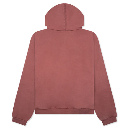 Heavy Fleece Hoodie - Crimson