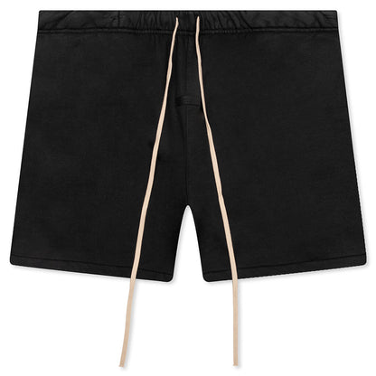 Heavy Fleece Soccer Short - Black