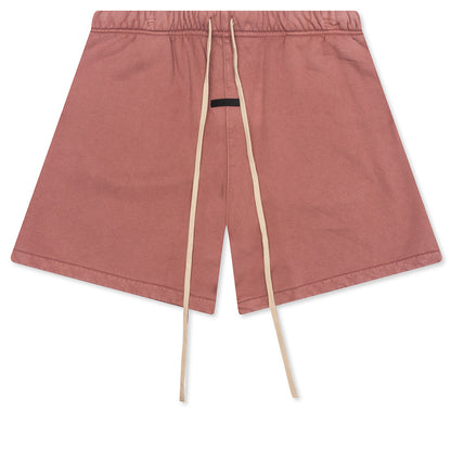 Heavy Fleece Soccer Short - Crimson