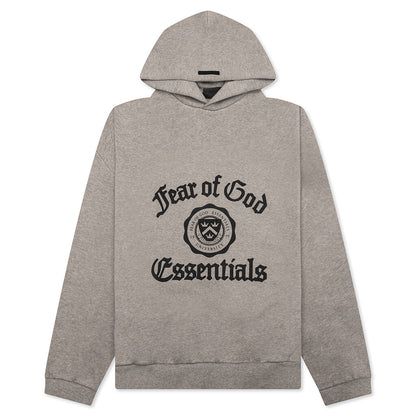 Heavy Fleece Vintage Shrunken Hoodie - Heather Gray