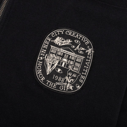 Honor Art Institute Zip Hoodie - Black