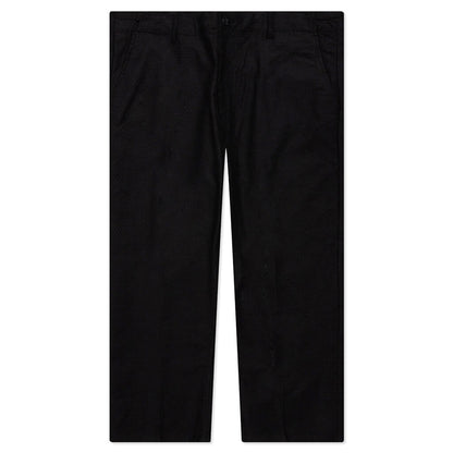 Corded Trouser Pant - Black